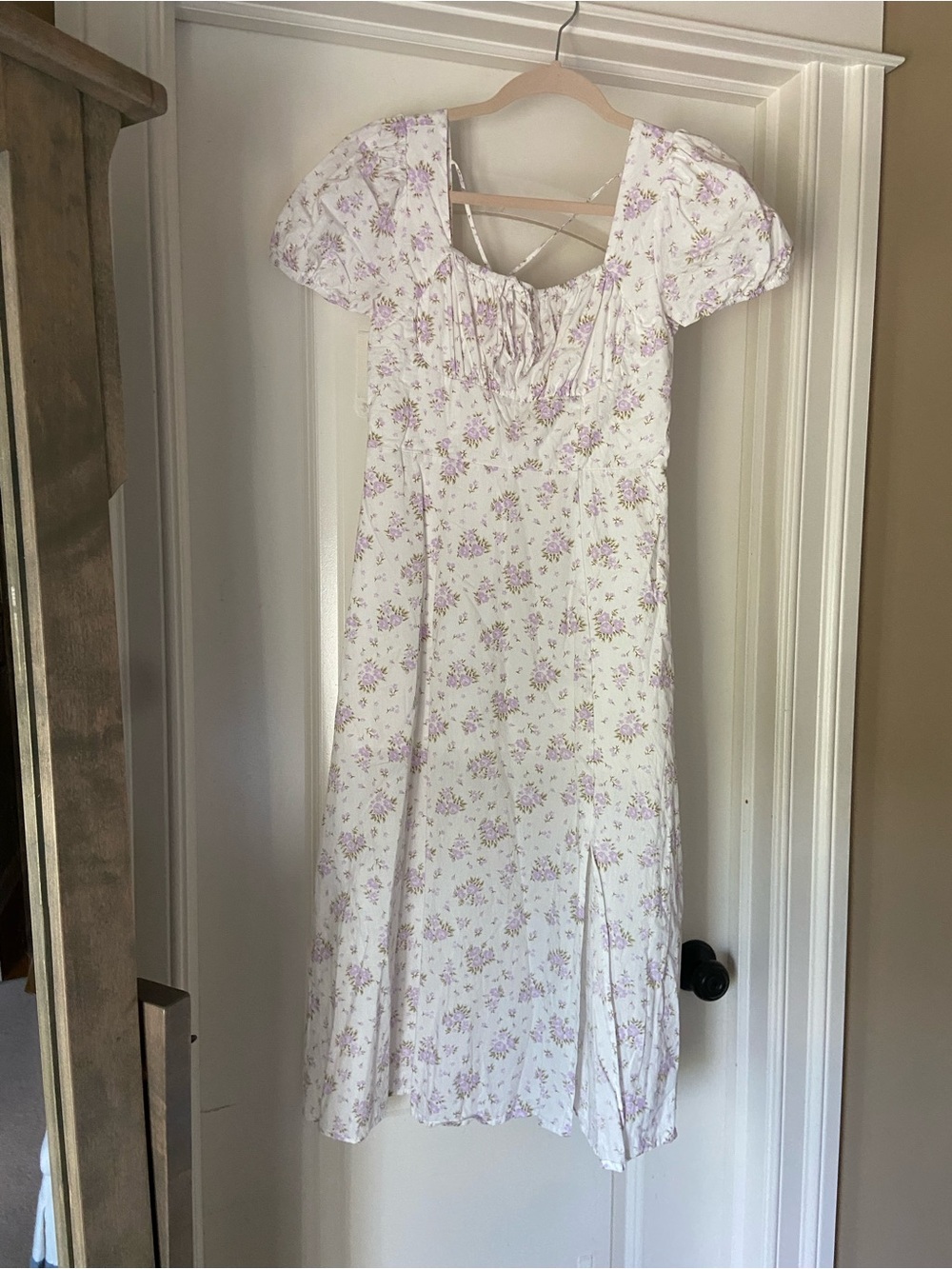 Lulus cottagecore floral milkmaid midi dress size small